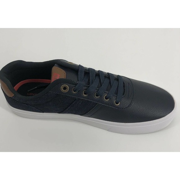 Levis Shoes Canvas Faux Leather Size 9.5 Sneakers - Picture 6 of 12